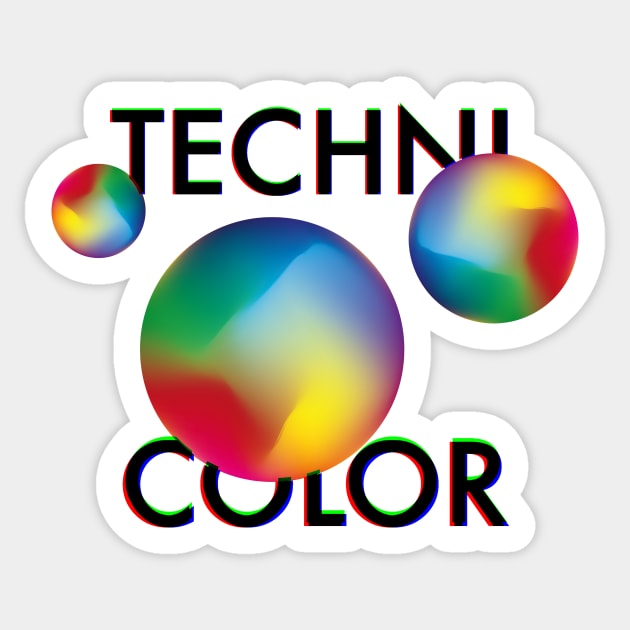 Technicolor Sticker by meowshmallow